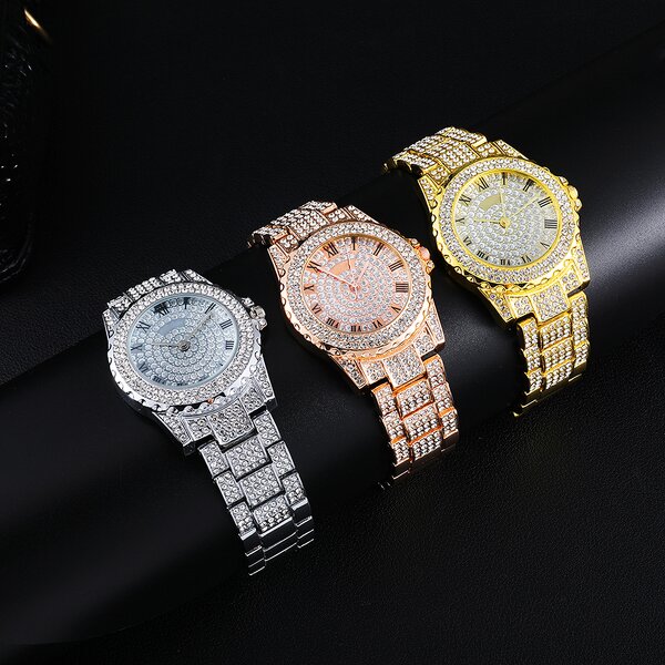 Micro Pave Cubic Zircon Watches Manufacturer - Iced Out Bling for Mens Jewelry