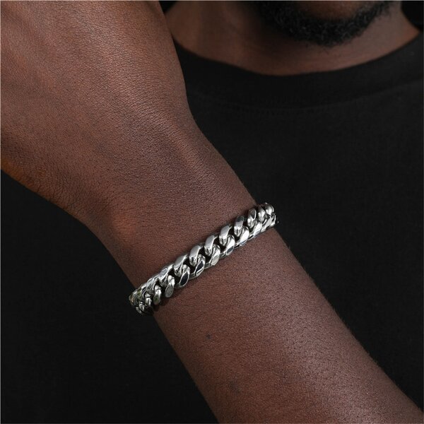 Non Tarnish Stainless Steel Bracelet Manufacturer - Miami Chunky Link Hip Hop
