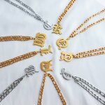 Waterproof Fashion Beach Anklet Manufacturer - Stainless Steel Initials Gold Plated