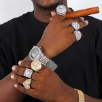 Hip Hop Jewelry Ring Manufacturer - Heart Star Cross Moon Shape Cuban Big