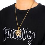 Stainless Steel Tree of Life Pendant Manufacturer - Iced Out Round Charm