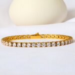 Luxury Diamond Friendship Bracelet Manufacturer - 18K Gold Plated Cubic Zircon