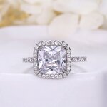 925 Sterling Silver Engagement Ring Factory - Iced Out CZ Cubic Zirconia