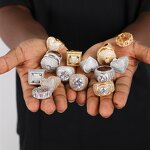 Hip Hop Jewelry Ring Manufacturer - Heart Star Cross Moon Shape Cuban Big