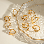 High-End Titanium Steel Rings Manufacturer - 18K Gold Stainless Steel with Zircon