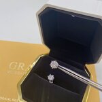 Sterling Silver Vermeil Moissanite Earrings Factory - Iced Out VVS S925 Diamond