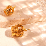 Luxury Princess Crown Pendant Manufacturer - Stainless Steel Gold Plated for Girls