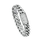 Custom Titanium Curb Cuban Chain Factory - 14mm Miami Stainless Steel with CZ