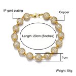 Diamond Bead Chain Jewelry Set Manufacturer - 6-10mm Brass Iced Out CZ Hip Hop