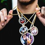 Hip Hop Jewelry Rotate Heart Pendant Factory - New Arrival Custom Memory Photo