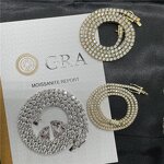 925 Sterling Silver Vermeil Chains Manufacturer - 3-5mm Moissanite Tennis Bracelet