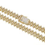 TikTok Viral Hip-hop Accessories Set Manufacturer - Zinc Alloy Cuban Chain Ice