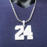 Luxury Hip Hop Jewelry Pendant Manufacturer - Moissanite Number Custom Necklace