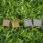 Sustainable Luxury Jewelry Manufacturer - Bulk Hip Hop Round Stud Earrings