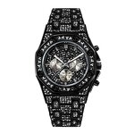 Iced Out CZ Crystal Watch Factory - Stainless Steel Diamond Bezel White Gold