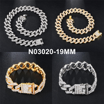 Iced Out Miami Cuban Chain Factory - 19mm Prong Necklace for Rapper