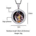 Punk Jewelry Rotate Circle Pendant Manufacturer - New Arrival Custom Memory Photo