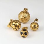 Hip Hop Football Sports Pendant Factory - Stainless Steel 18K Gold Plated Charm