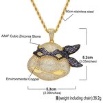 Brass Ninja Turtle Pendant Factory - Iced Out Anime for Men Hip Hop