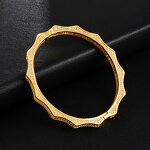 Iced Out Wave Cuff Bangle Factory - CZ Zircon Plated Hip Hop Luxury