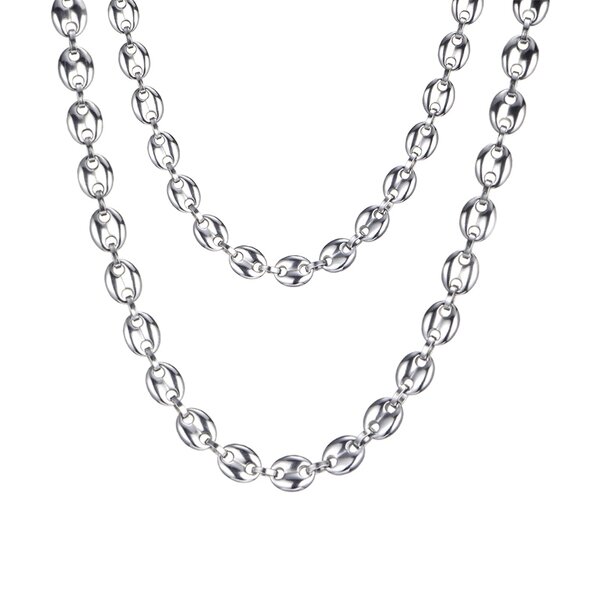 Stainless Steel Coffee Bean Chain Factory - Link Necklace for Men Hip Hop