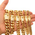 Iced Out Clasp Bracelet Manufacturer - 316L Stainless Steel Hip Hop for Men