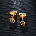 Cubic Zircon Brass Stud Earring Manufacturer - Square Bling Iced Out Full Paved