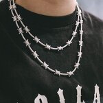 Iced Out Barb Wire Bracelet Manufacturer - 8mm Wire Chain Hip Hop for Men