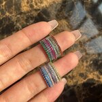 Luxury Jewelry Ring Manufacturer - 5A Cubic Zirconia Icy Colored Rainbow Diamond