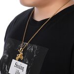 Brass Motorcycle Pendant Manufacturer - Iced Out Hip Hop Necklace for Men