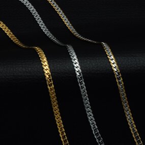 Snake Chain Necklace Manufacturer - Stainless Steel Gold Silver 18-24inch