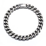 Non Tarnish Stainless Steel Bracelet Factory - 9mm Miami Chunky Link Vintage