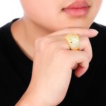 Brass Square Ring Manufacturer - Iced Out for Men Hip Hop Fashion Jewelry