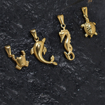 DIY Beach Jewelry Pendant Factory - Stainless Steel Gold Plated Ocean Charm