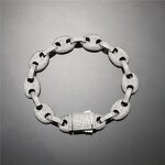 Hip Hop Jewelry Baguette Cuban Chain Set Factory - 12mm Coffee Bean Cuban Chain