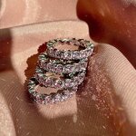 Rhodium Rose Gold Plated Ring Manufacturer - Iced Out 5A CZ Zircon Baguette
