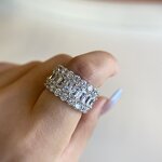 Luxury Jewelry Ring Factory - 8A Cubic Zirconia Icy Ruby Diamond Colored Gemstone