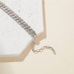 Fashion Jewelry Iced Out Anklets Factory - Silver Diamond Cuban Cubic Zircon