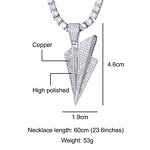 Brass Paper Plane Pendant Manufacturer - Iced Out Trend for Men Hip Hop