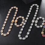 Iced Out Coffee Bean Chain Factory - Trend Necklace for Men Hip Hop