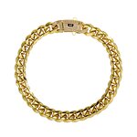 Hiphop Cuban Bracelet Necklace Manufacturer - 6-14mm 18k Gold Plated Stainless Steel