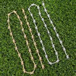 Hip Hop Jewelry Cuban Chain Set Factory - Thorns Necklace Barbed Wire Bracelet