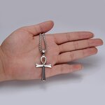 Stainless Steel Ankh Cross Pendant Factory - Religion Egyptian Necklace for Men
