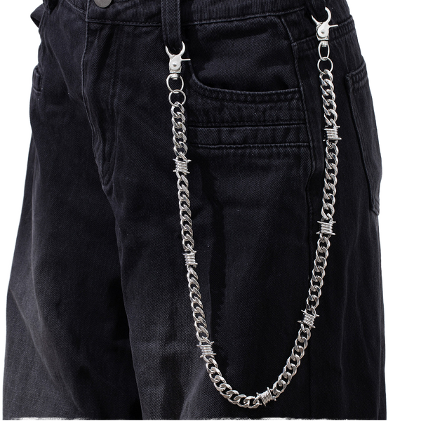 Dark Street Style Waist Chain Manufacturer - Stainless Steel Spike Thorn for Men