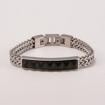 European Fashion Punk Bracelet Manufacturer - Hip-Hop Denim Titanium Steel Geometric