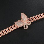 Butterfly Necklace Jewelry Set Factory - 13mm Alloy Choker Bracelet Hip Hop