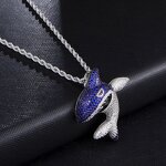 Brass Shark Pendant Factory - Iced Out Trend for Men Hip Hop Rapper