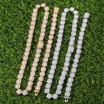 Hip Hop Jewelry Tennis Chain Set Manufacturer - 18k Gold Plated Iced Out CZ