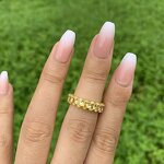 Fashion Jewelry Engagement Ring Manufacturer - 925 Sterling Silver Iced Out CZ