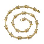 Iced Out Barb Wire Bracelet Manufacturer - 8mm Wire Chain Hip Hop for Men